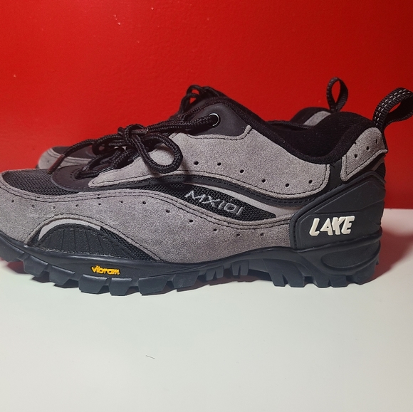 Lake MX101 Mens Vibram Lace Up Gray Cycling Mountain Biking Riding Shoes Size 6 - Picture 2 of 7